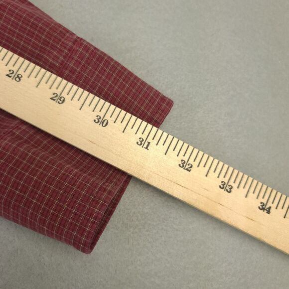 Gant Plaid Button Down Shirt Mens Large Red Cotton - Picture 11 of 14